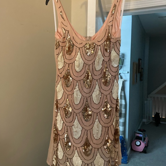 20s style Beaded Dress - Light Pink - Picture 4 of 4